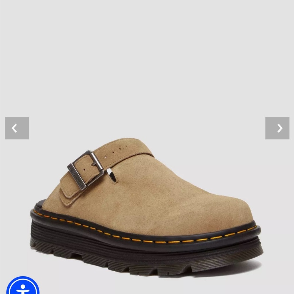 COPY - Dr Martens ZEBZAG Suede Slingback Platform Mules